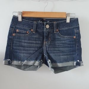 AE Midi denim shorts